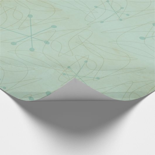  atoomdistilleerschroot uit de jaren '50 cadeaupapier (Hoek)