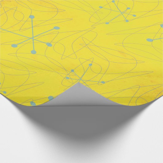  atoomdistilleerschroot uit de jaren '50 cadeaupapier (Hoek)