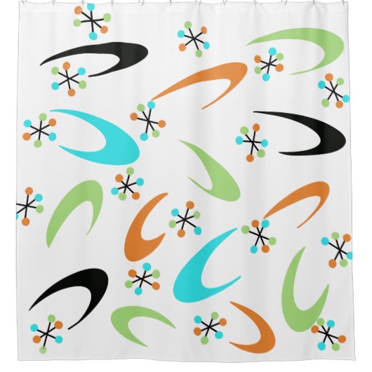 atoomdouchergordijn uit de middeleeuwen douchegordijn (Voorkant)