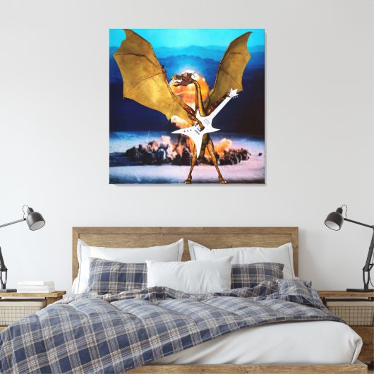 atoomdraak canvas afdruk (Insitu (Slaapkamer))