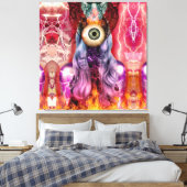 Atoomenergie Canvas Afdruk (Insitu (Slaapkamer))