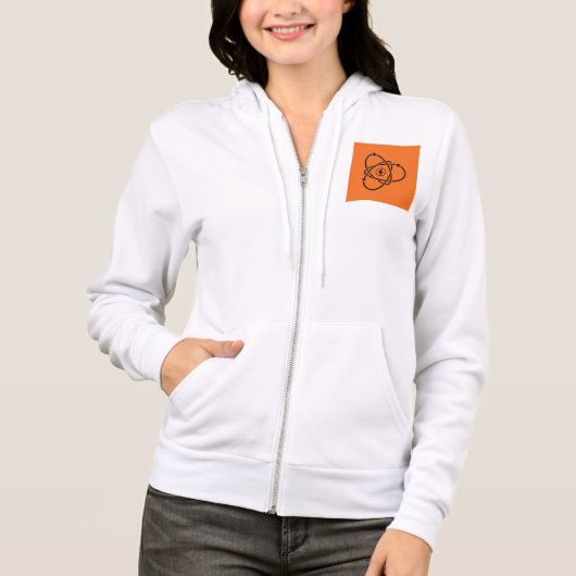 Atoomenergie Symbool Wetenschap en Technologie Hoodie (Voorkant)