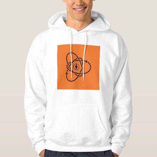 Atoomenergie Symbool Wetenschap en Technologie Hoodie (Voorkant)