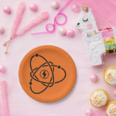Atoomenergie Symbool Wetenschap en Technologie Papieren Bordje (Feest)