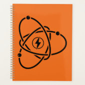 Atoomenergie Symbool Wetenschap en Technologie Planner (Voorkant)