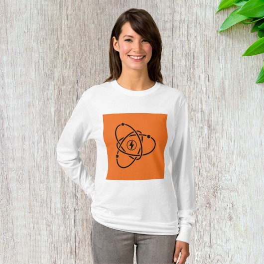 Atoomenergie Symbool Wetenschap en Technologie T-shirt