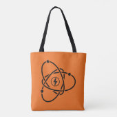Atoomenergie Symbool Wetenschap en Technologie Tote Bag (Achterkant)