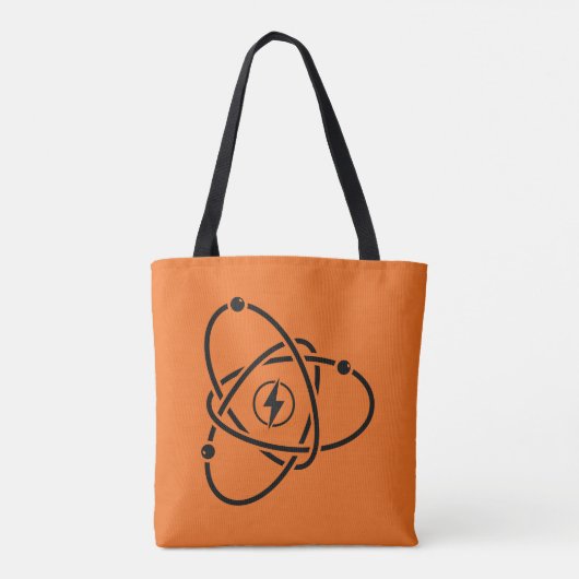 Atoomenergie Symbool Wetenschap en Technologie Tote Bag (Achterkant)