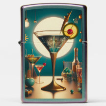 atoomfuturistische printplaat martini