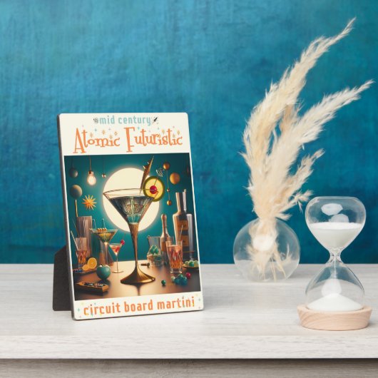atoomfuturistische printplaat martini fotoplaat (Zijkant)