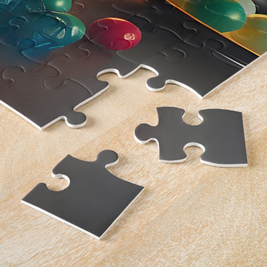 atoomfuturistische printplaat martini legpuzzel (Zijkant)