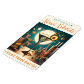 atoomfuturistische printplaat martini magneet (Linkerzijde)