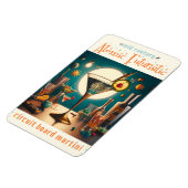 atoomfuturistische printplaat martini magneet (Linkerzijde)