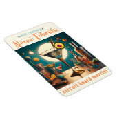 atoomfuturistische printplaat martini magneet (Rechterzijde)