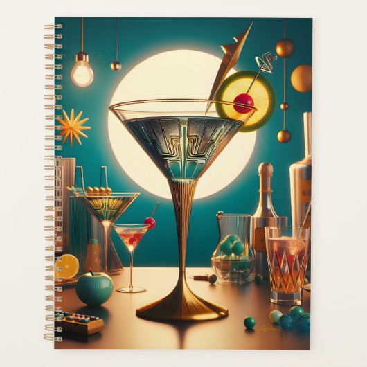 atoomfuturistische printplaat martini planner (Voorkant)