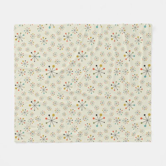 atoomgeïnspireerd middenpatroon fleece deken (Voorkant (Horizontaal))