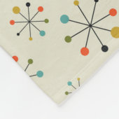 atoomgeïnspireerd middenpatroon fleece deken (Hoek)