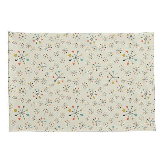 atoomgeïnspireerd middenpatroon kussensloop (Achterkant-Rechts)