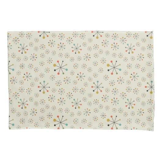 atoomgeïnspireerd middenpatroon kussensloop (Voorkant-Links)