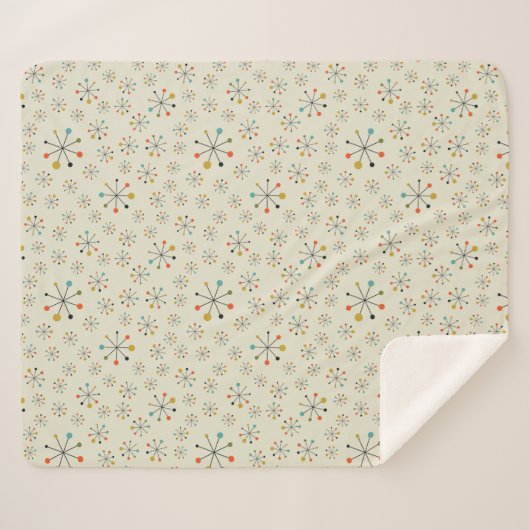 atoomgeïnspireerd middenpatroon sherpa deken (Voorkant (horizontaal))