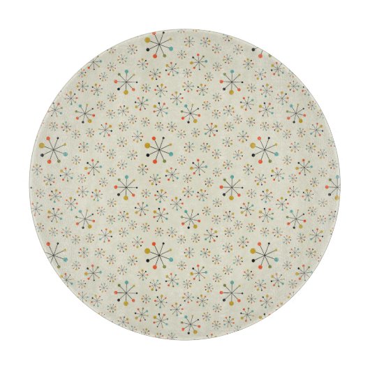 atoomgeïnspireerd middenpatroon snijplank (Voorkant)