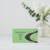 atoomgolf, sjabloon voor visitekaartjes (Staand voorkant)