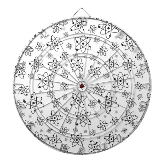 atoomgrijspatroon atomaire-leeftijdsklasse dartbord (Voorkant)