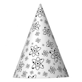 atoomgrijspatroon atomaire-leeftijdsklasse feesthoedjes