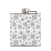 atoomgrijspatroon atomaire-leeftijdsklasse heupfles (Achterkant)