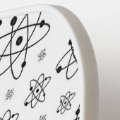 atoomgrijspatroon atomaire-leeftijdsklasse pickleball paddle (Links Detail)