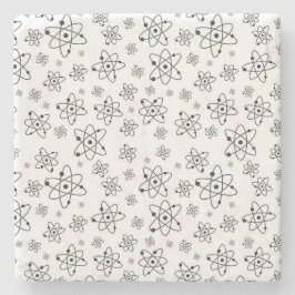 atoomgrijspatroon atomaire-leeftijdsklasse stenen onderzetter