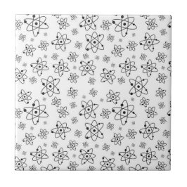 atoomgrijspatroon atomaire-leeftijdsklasse tegeltje