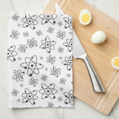 atoomgrijspatroon atomaire-leeftijdsklasse theedoek (Quarter Fold)