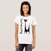 Atoomkat met Mod Rechthoeken 1 T-shirt (Voorkant volledig)