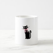 Atoomkat met roze strik kat meisjesschoon meisje k koffiemok (Center)