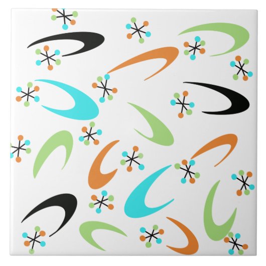 atoomkeramische Tegel uit de middeleeuwen Tegeltje (Voorkant)