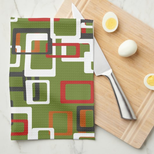 atoomkeukenhanddoeken uit de middeleeuwen theedoek (Quarter Fold)