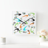 atoomklok halverwege de eeuw vierkante klok (Huis)