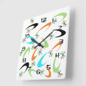 atoomklok halverwege de eeuw vierkante klok (Hoek)