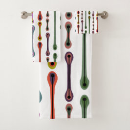 atoomlijnen bad handdoek