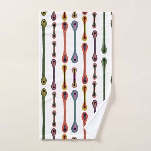 atoomlijnen bad handdoek (Handdoek)