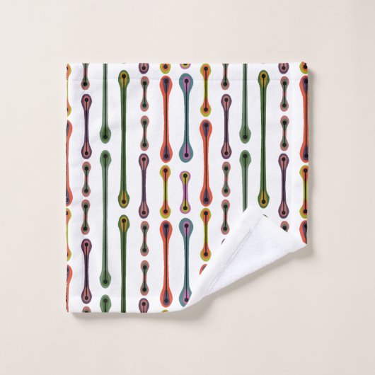atoomlijnen bad handdoek (Wasdoekje)