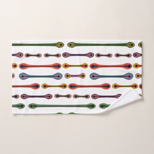 atoomlijnen bad handdoek (Handdoek)