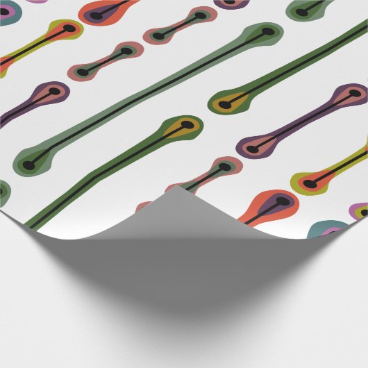 atoomlijnen cadeaupapier (Hoek)