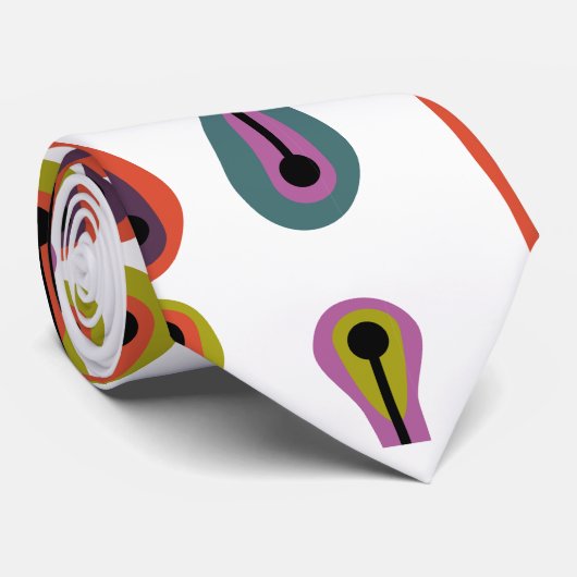 atoomlijnen stropdas (Opgerold)