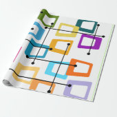 atoommidden-middeleeuwse moderne cadeaupapier (Uitgerold)