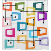 atoommidden-middeleeuwse moderne douchegordijn (Voorkant)