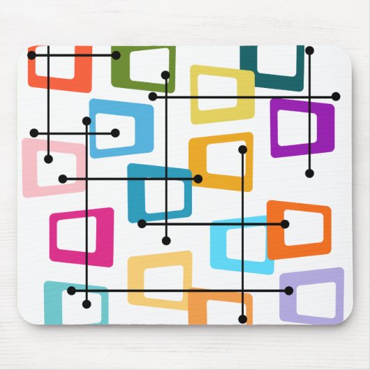 atoommidden-middeleeuwse moderne muismat (Voorkant)