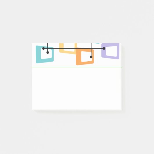 atoommidden-middeleeuwse moderne post-it® notes (Voorkant)