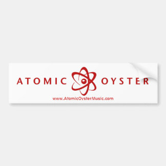 atoomoester (alt logo) bumpersticker (rood)